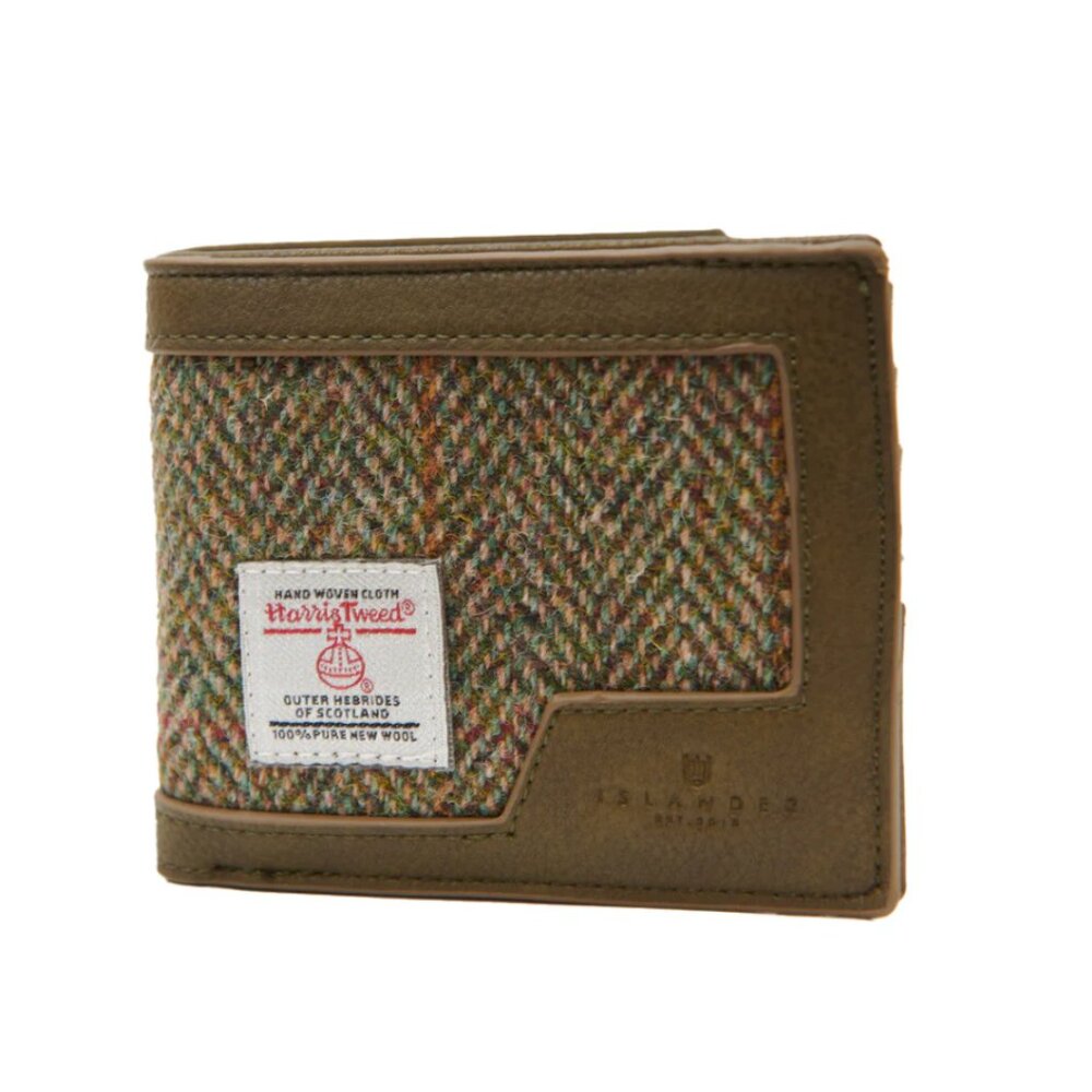 Islander UK Men's Wallet in Chestnut Herringbone